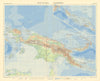 Netherlands New Guinea & Papua. Solomon Islands. Melanesia. TIMES 1958 old map