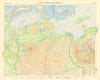 USSR Northern Siberia & Arctic. Novaya Zemlya. Russia. TIMES 1959 old map
