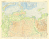 USSR Northern Siberia & Arctic. Novaya Zemlya. Russia. TIMES 1959 old map