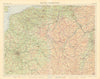 France north-east. Hauts-de-France Grand Est. Luxembourg Belgium. TIMES 1955 map