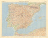 Spain Portugal Iberia Spanish Morocco. Tangier International Zone TIMES 1956 map