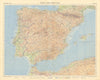 Spain Portugal Iberia Spanish Morocco. Tangier International Zone TIMES 1956 map