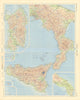 Italy south. Road network. Autostrade. TIMES 1956 old vintage map plan chart