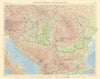 Hungary. Romania. Jugoslavia / Yugoslavia. Bulgaria. Balkans. TIMES 1956 map