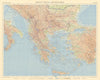 Greece Aegean Bulgaria Yugoslavia Balkans. Southeast Europe. TIMES 1956 map
