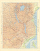 Central & East Africa. Zanzibar Tanganyika Rhodesia Congo. TIMES 1956 old map