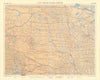 USA Great Plains north. Dakotas Nebraska Montana Wyoming. TIMES 1957 old map