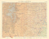 USA Southern Plains & mountain states. Colorado Kansas New Mexico TIMES 1957 map
