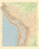 Peru & central Andes. Bolivia Chile Amazonai. Andean States. TIMES 1957 map