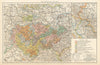 Thuringian States. Saxe-Weimar-Eisenach/Coburg-Gotha Reuss. TIMES 1895 old map