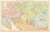 Austria-Hungary Ethnographic map. Magyars Germans Slovenes Poles TIMES 1895