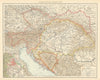 Austria-Hungary. Czechia Croatia Bosnia Serbia. Vienna environs. TIMES 1895 map