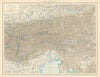 Eastern Alps. Austrian Bavarian Italian Julian. Glaciers Tyrol. TIMES 1895 map