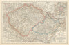 Bohemia, Moravia & Austrian Silesia. Czechia. Prague environs. TIMES 1895 map