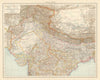 India North. British French Portuguese Native states. THE TIMES 1895 old map