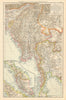 Burma & the Malay Peninsula. Myanmar Yunnan Siam Thailand Assam. TIMES 1895 map