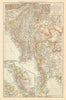Burma & the Malay Peninsula. Myanmar Yunnan Siam Thailand Assam. TIMES 1895 map