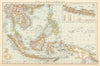 Siam and the Malay Archipelago. Indonesia Indochina Philippines. TIMES 1895 map