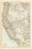 Western United States. California Pacific North West Nevada. TIMES 1895 map