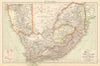 Colonial Southern Africa. Namaqua-Land Bechuanaland. Cape Colony. TIMES 1895 map