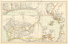 Colonial West Africa. Nigeria Cameroon Congo. British German. TIMES 1895 map