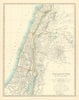 PALESTINE/ HOLY LAND. Turkish Vilayets. Israel Lebanon Jordan. JOHNSTON 1911 map