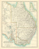 EASTERN AUSTRALIA. Queensland, New South Wales & Victoria. JOHNSTON 1911 map