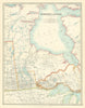 HUDSON BAY & CENTRAL CANADA. Manitoba. Northern Ontario. JOHNSTON 1911 old map