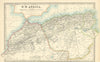 NORTH WEST AFRICA Maghreb Morocco Tunisia Algeria JOHNSTON 1897 old map
