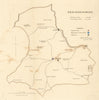 Brecknockshire county map. Boroughs polling places electoral REFORM ACT 1832