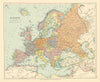 Europe. Post WW1 Poland Palestine Yugoslavia Spanish Morocco. STANFORD c1925 map