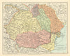 Romania including Bessarabia/Moldova. Wallachia Transylvania. STANFORD c1925 map