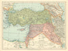 Turkey Iraq Syria & Palestine Mandates. Sykes-Picot. Levant. STANFORD c1925 map