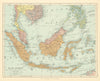East Indies Indonesia Malaysia Straits Settlements Indochina STANFORD c1925 map