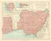 British West Africa. Nigeria Gold Coast Sierra Leone Ghana. STANFORD c1925 map