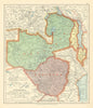 Rhodesia Northern/Southern Nyasaland. Zimbabwe Zambia Malawi STANFORD c1925 map