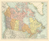 The Dominion of Canada with Newfoundland. STANFORD c1925 old vintage map chart
