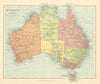 Australia Tasmania Northern Territory Commonwealth Territory STANFORD c1925 map