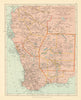 Western Australia, South-West Portion. Goldfields. Perth. STANFORD c1925 map