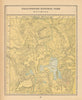Yellowstone National Park, Wyoming. CRAM 1894 old antique map plan chart