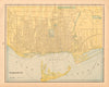 Toronto town city plan. Canada. CRAM 1894 old antique vintage map chart