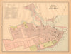 Map of the City of Quebec. Town plan. Canada. CRAM 1894 old antique chart