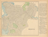 Brooklyn town city plan. New York. CRAM 1894 old antique map chart