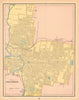Map of Columbus town city plan. Ohio. CRAM 1894 old antique chart