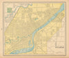 Toledo town city plan. Ohio. CRAM 1894 old antique vintage map chart