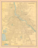 Minneapolis town city plan. Minnesota. CRAM 1894 old antique map chart