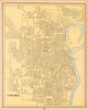 Omaha town city plan. Nebraska. CRAM 1894 old antique vintage map chart