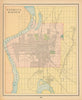 Council Bluffs town city plan. Iowa. CRAM 1894 old antique map chart