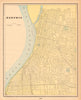 Memphis town city plan. Tennessee. CRAM 1894 old antique map chart