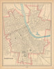 Nashville town city plan. Tennessee. CRAM 1894 old antique map chart